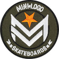 Mini Logo Chevron Army / White Patch - 2.5" Skateboard Patch
