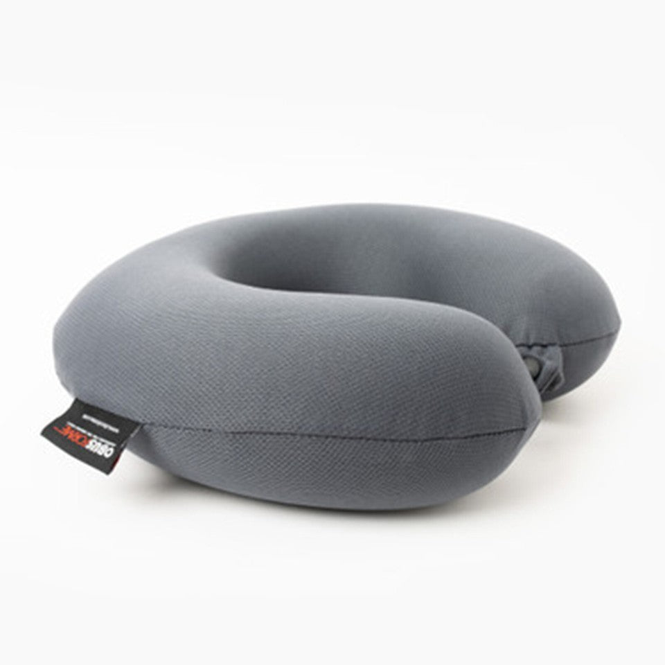 Charcoal Infused Memory Foam Travel Neck Pillow, Odor & Moisture Absorbent Support Cushion