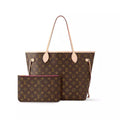 Louis Vuitton Neverfull MM Peony/Brown With Pouch