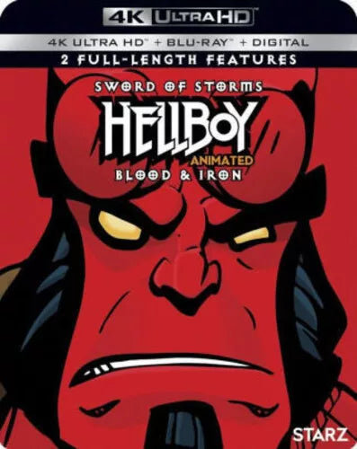 Hellboy Animated Sword of Storms + Blood and Iron [4K ULTRA HD BLU-RAY + DOWNLOAD CODE]