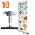 Yescom Retractable Banner Stand 33" x 79" Base 10ct/pack