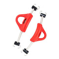 Scuba Choice Diving Stainless Steel Red Spring Fin Straps Pin Style - Pair, Red