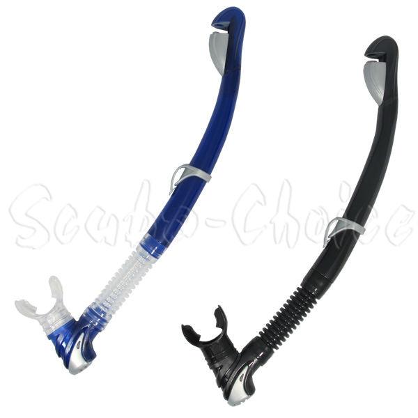 Scuba Diving Dive Dry Top Straight Snorkel with Purged Valve
