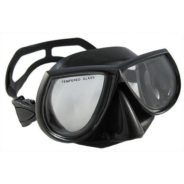Black Free Dive Low Volume Silicone Mask & Nautilus Snorkel Set