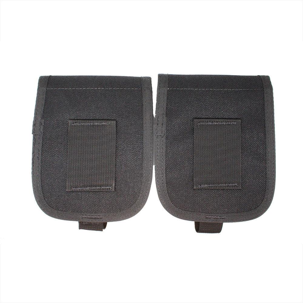 Scuba Diving Palantic Trim Counter Weight Pocket Pouch with QR Buckles, Pair, Black