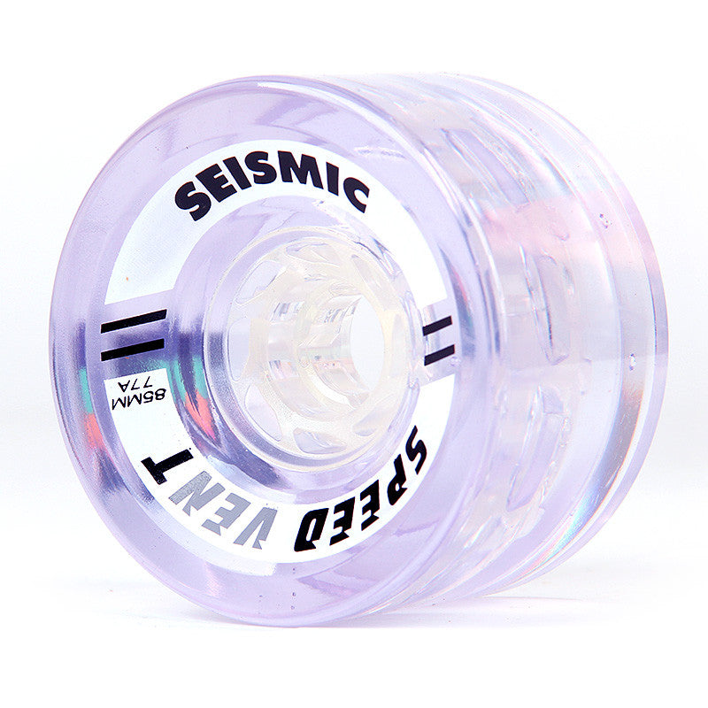 Seismic Speed Vent 85x52mm 77a Wheels - Crystal Clear Purple (Set of 4)