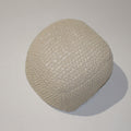 Semi Rounded Pouf, Cable Knitted, Perfect Seating - PhishStones Products