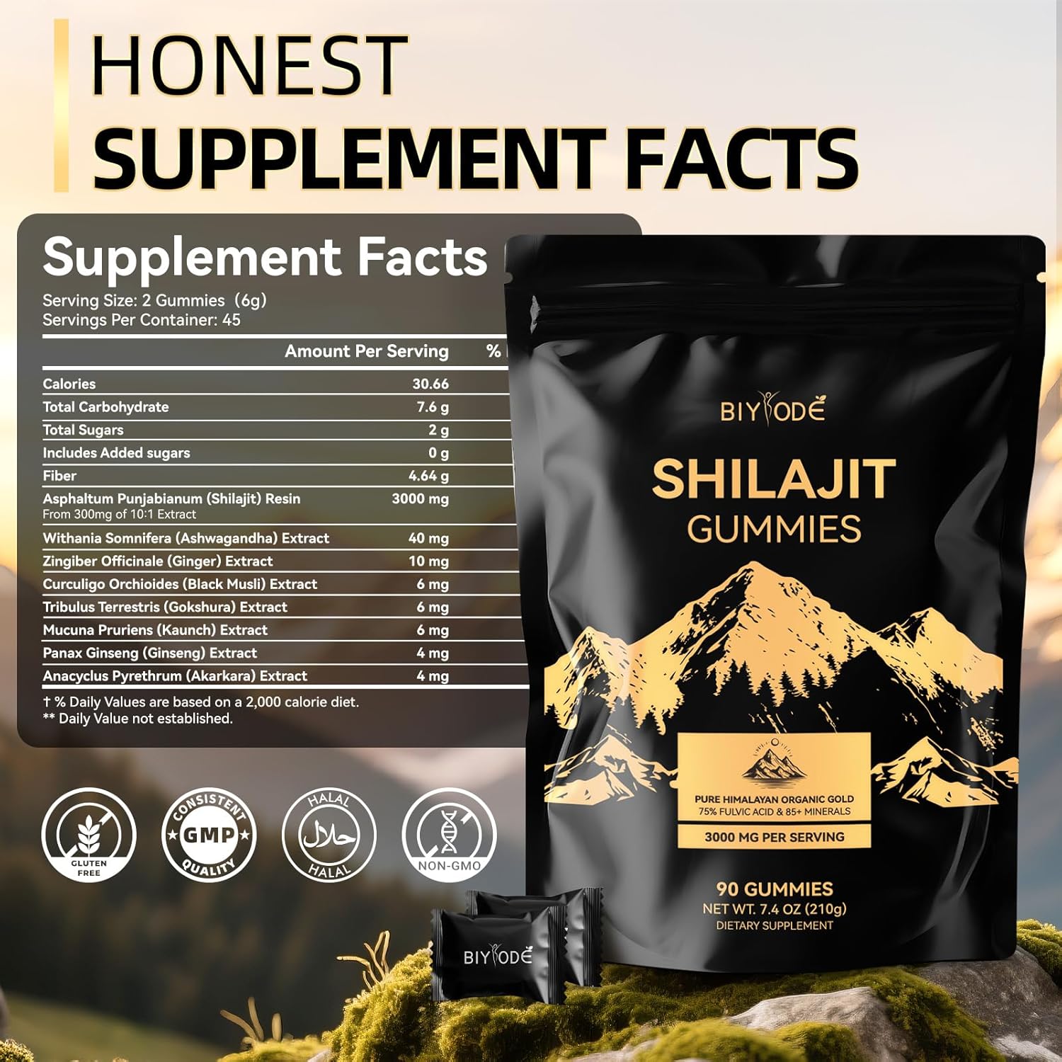 Shilajit Gummies - 90 Gummies - PhishStones Products