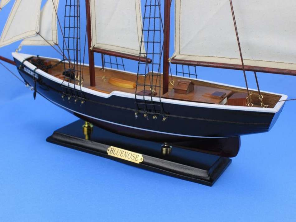 Wooden Bluenose Model Sailboat Decoration 24""
