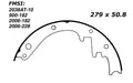 Porterfield Brake Shoes for 1959 CHEVROLET CORVETTE
