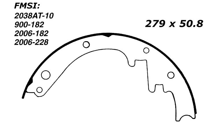 Porterfield Brake Shoes for 1959 CHEVROLET CORVETTE