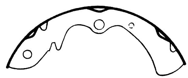 Porterfield Brake Shoes for 1973 MAZDA RX 3