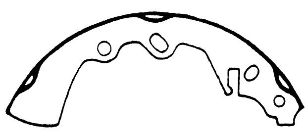 Porterfield Brake Shoes for 1976 MAZDA RX 4