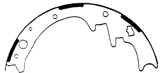 Porterfield Brake Shoes for 1992 DODGE DAKOTA 4WD 10'' Rear Shoe