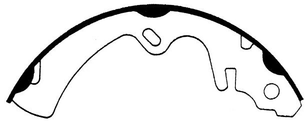Porterfield Brake Shoes for 1978 MAZDA RX 3