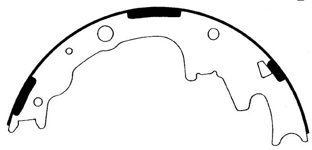 Porterfield Brake Shoes for 2004 FORD RANGER 4WD 9" Rear Shoe