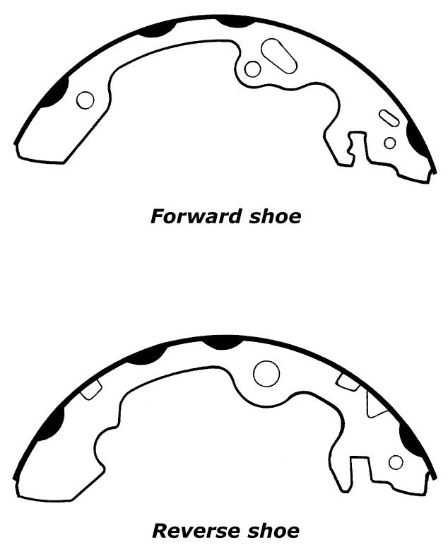 Porterfield Brake Shoes for 2010 FORD FOCUS