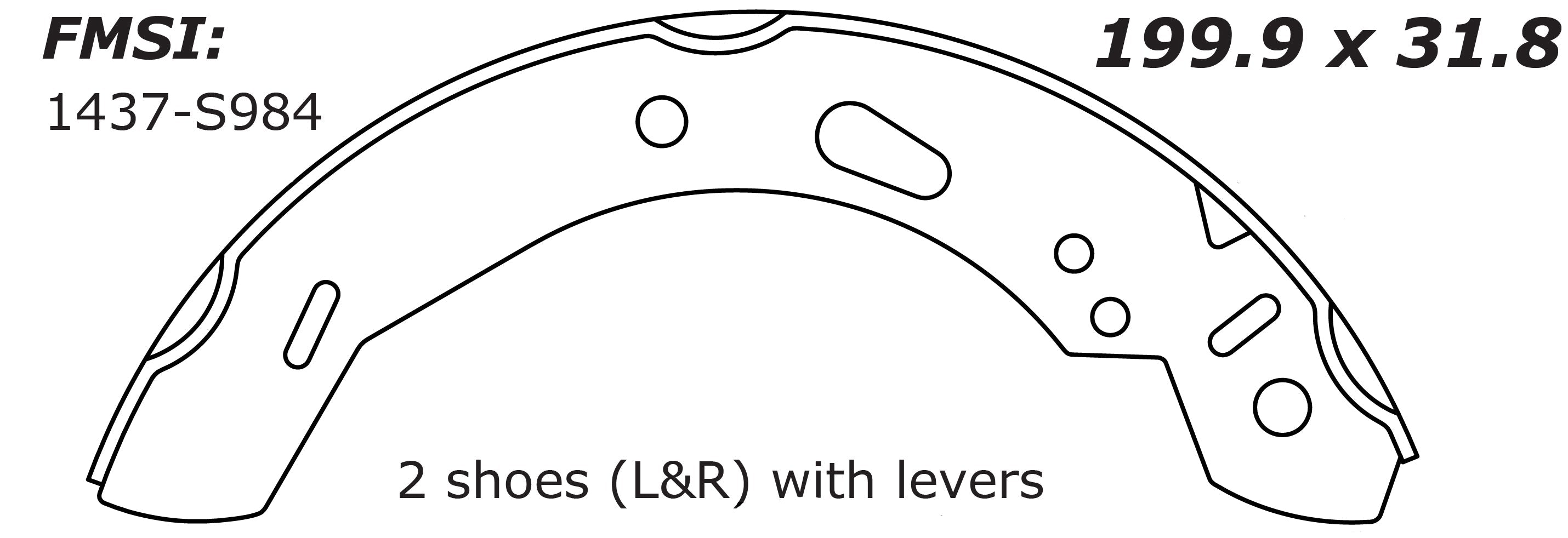 Porterfield Brake Shoes for 2018 FORD FIESTA- Rear Drum