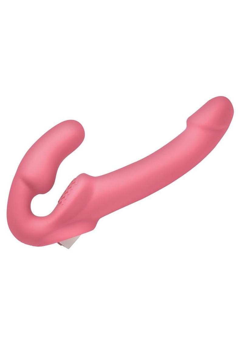 Simply Sweet Vibrating Rechargeable Silicone Strapless Strap-On