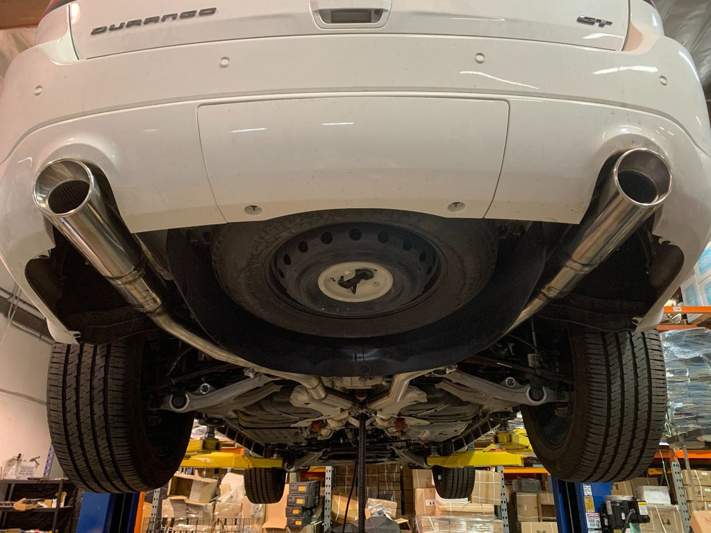 Megan Racing Cat Back Exhaust System for 2014 to 2023 Dodge Durango AWD RWD V6 V8 Dual Bumper Opening - MR-CBS-DDU14V6