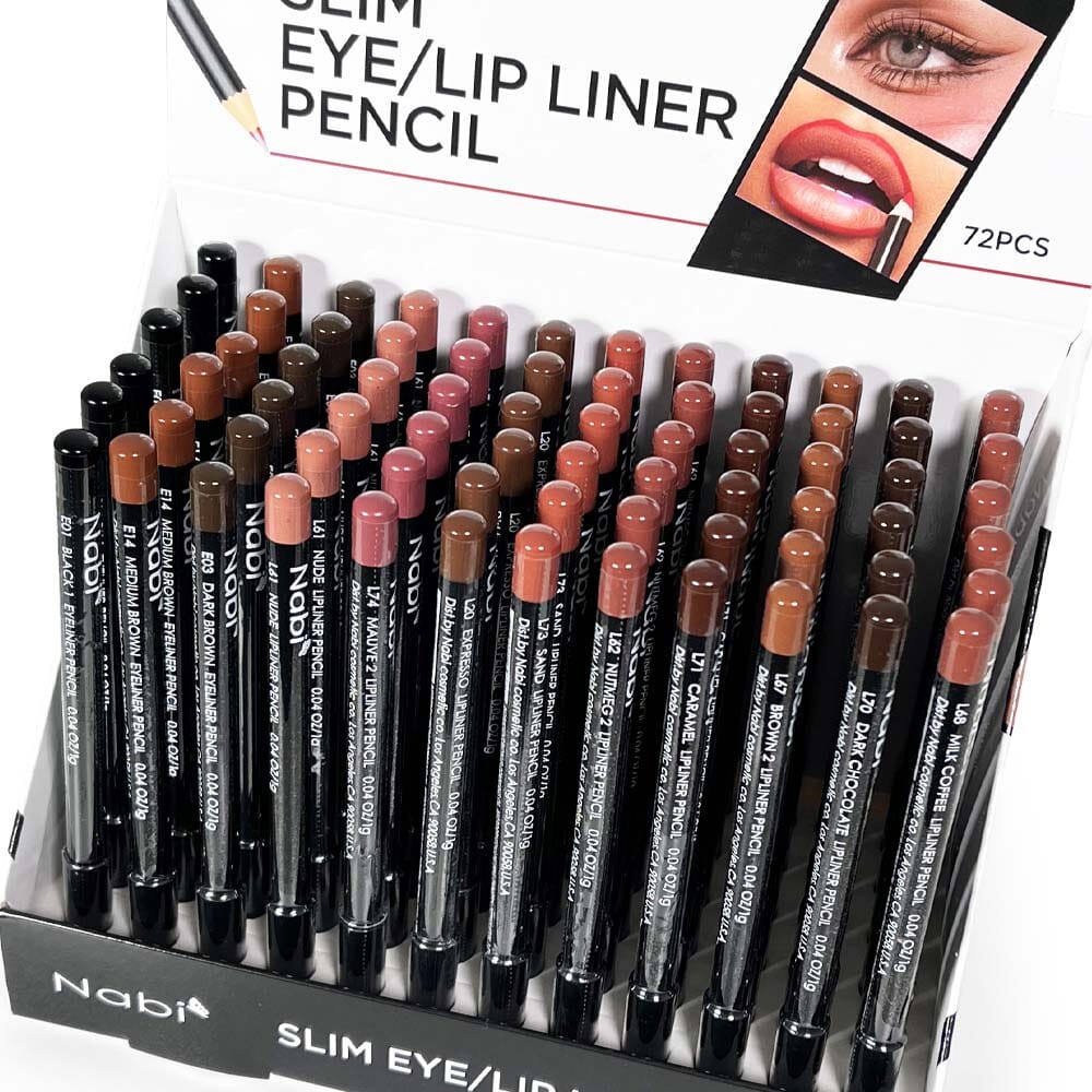 Slim Eye/ Lip Liner Pencil Set B (72 units)
