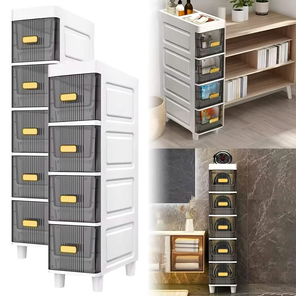 Slimline Multi - Drawer Storage Cabinet – 3, 4, or 6 Layer - PhishStones Products