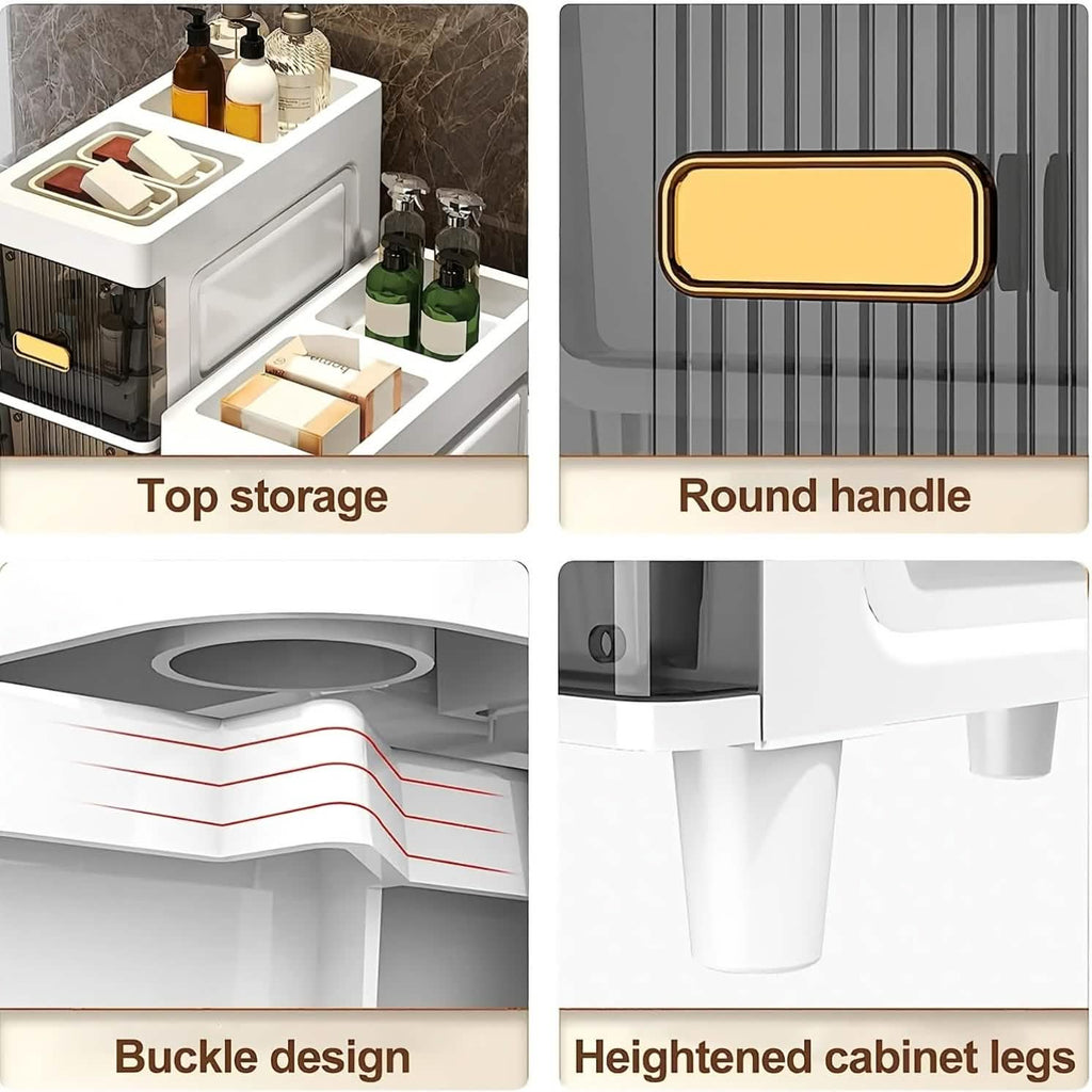 Slimline Multi - Drawer Storage Cabinet – 3, 4, or 6 Layer - PhishStones Products