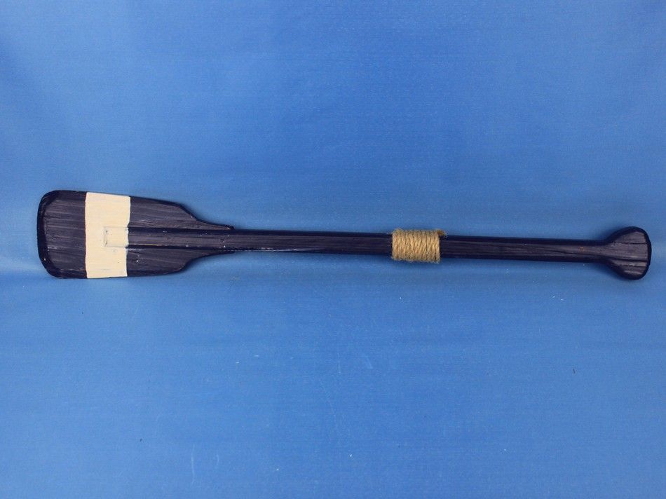 Wooden Pembrooke Decorative Squared Rowing Boat Oar w/ Hooks 24""