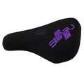 Snafu BMX Padded Fat Pivotal Seat - Black/Purple