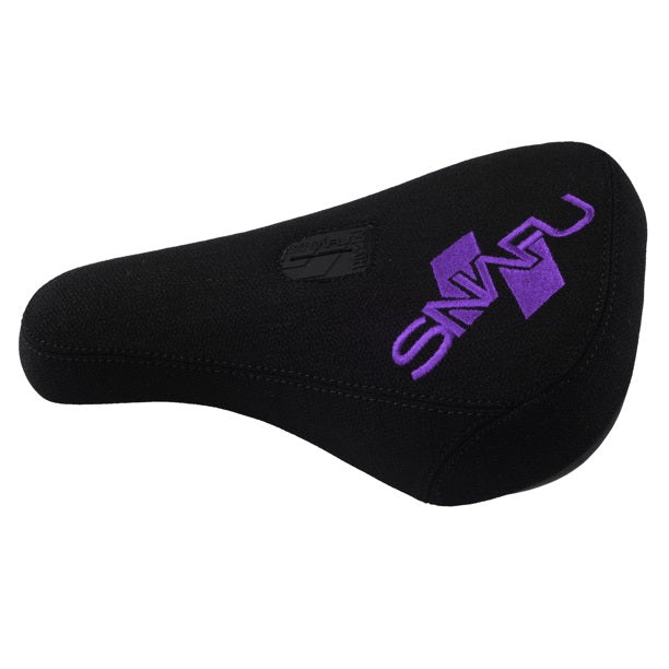 Snafu BMX Padded Fat Pivotal Seat - Black/Purple