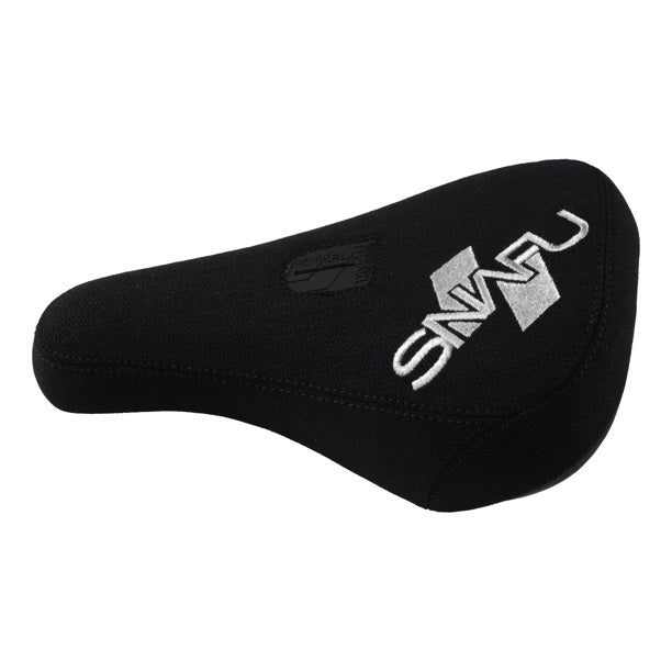Snafu BMX Padded Fat Pivotal Seat - Black/White