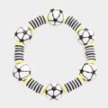 Soccer Accented Heishi Beaded Stretch Bracelet