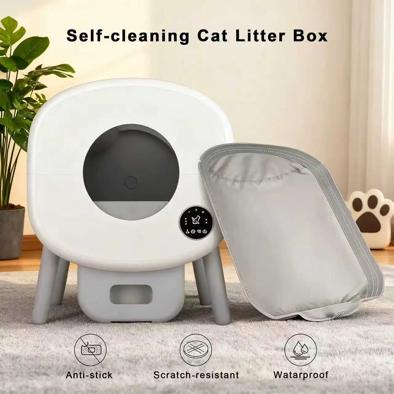 Soft Fabric Liner and Removable Mat for Automatic Cat Litter Box - Replacement Accessories - PhishStones Products