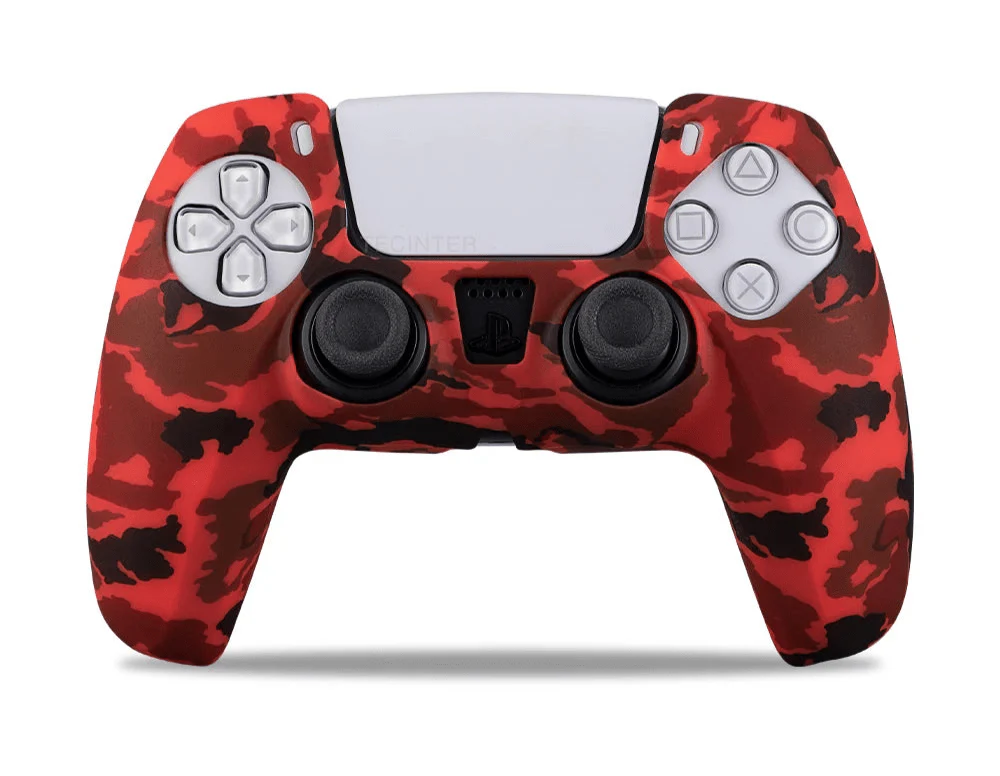 Soft Silicone Controller Cover for PS5 | Anti-Slip Protective Case with Camouflage Design