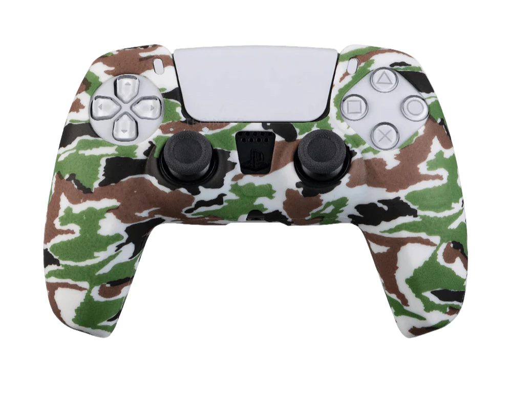 Soft Silicone Controller Cover for PS5 | Anti-Slip Protective Case with Camouflage Design