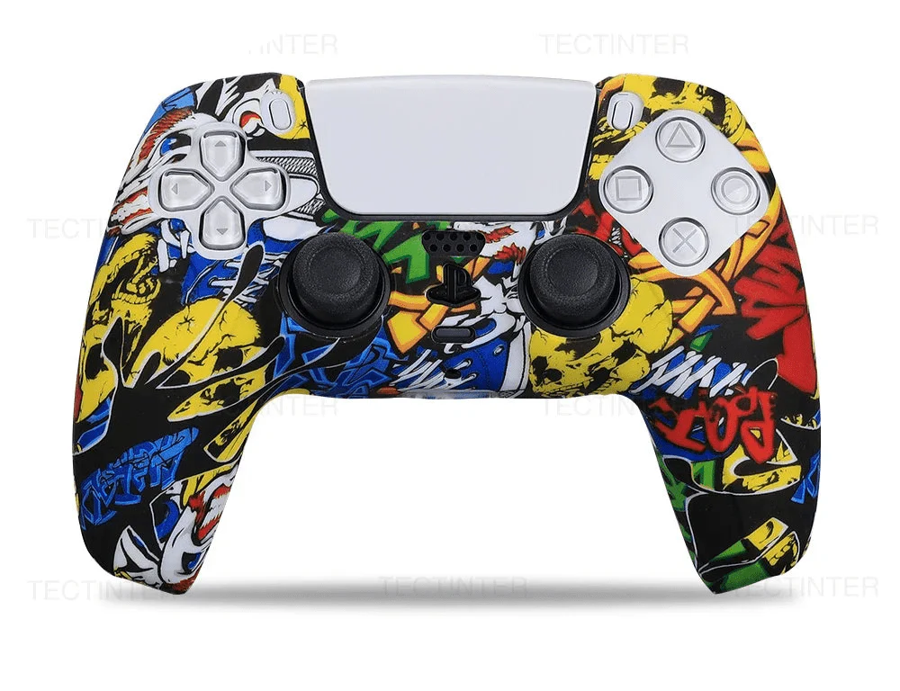 Soft Silicone Controller Cover for PS5 | Anti-Slip Protective Case with Camouflage Design