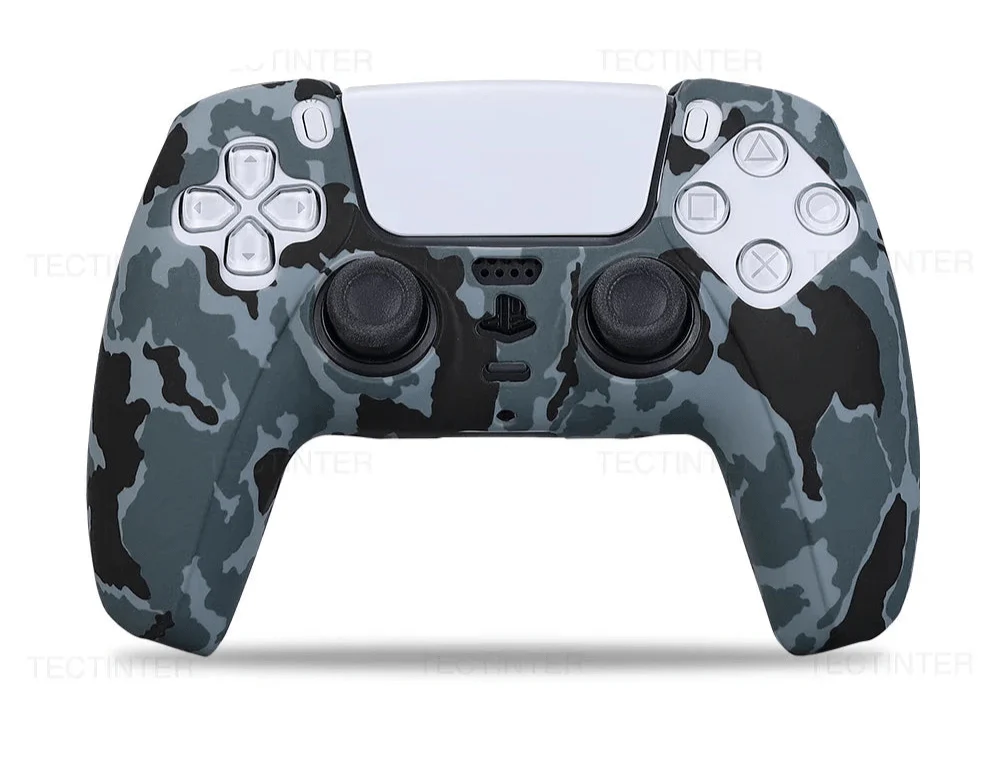 Soft Silicone Controller Cover for PS5 | Anti-Slip Protective Case with Camouflage Design