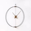 Spanish Minimalist Wall Clock Creative Luxury Living Room Art Clocks Solid Wood Pointer Large Wall Clock Silent Movement Clocks - PhishStones Products