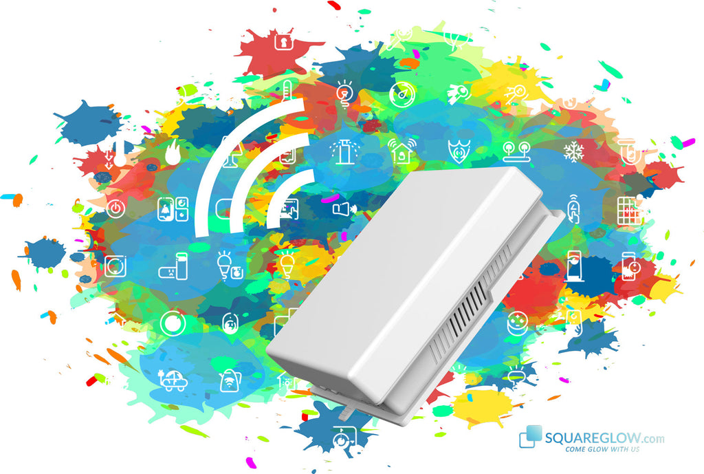 SquareGlow Smart Flasher - WiFi-Enabled Visual Alert System