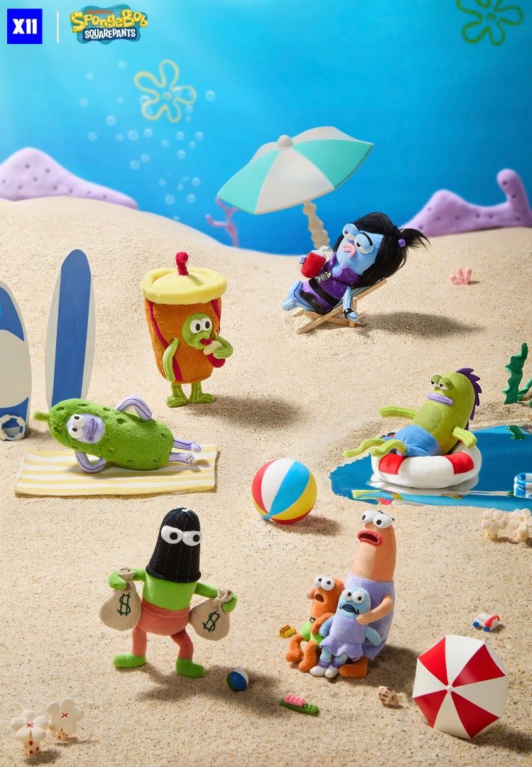 SpongeBob SquarePants Bikini Bottom Residents Series Pendant Plush Blind Box