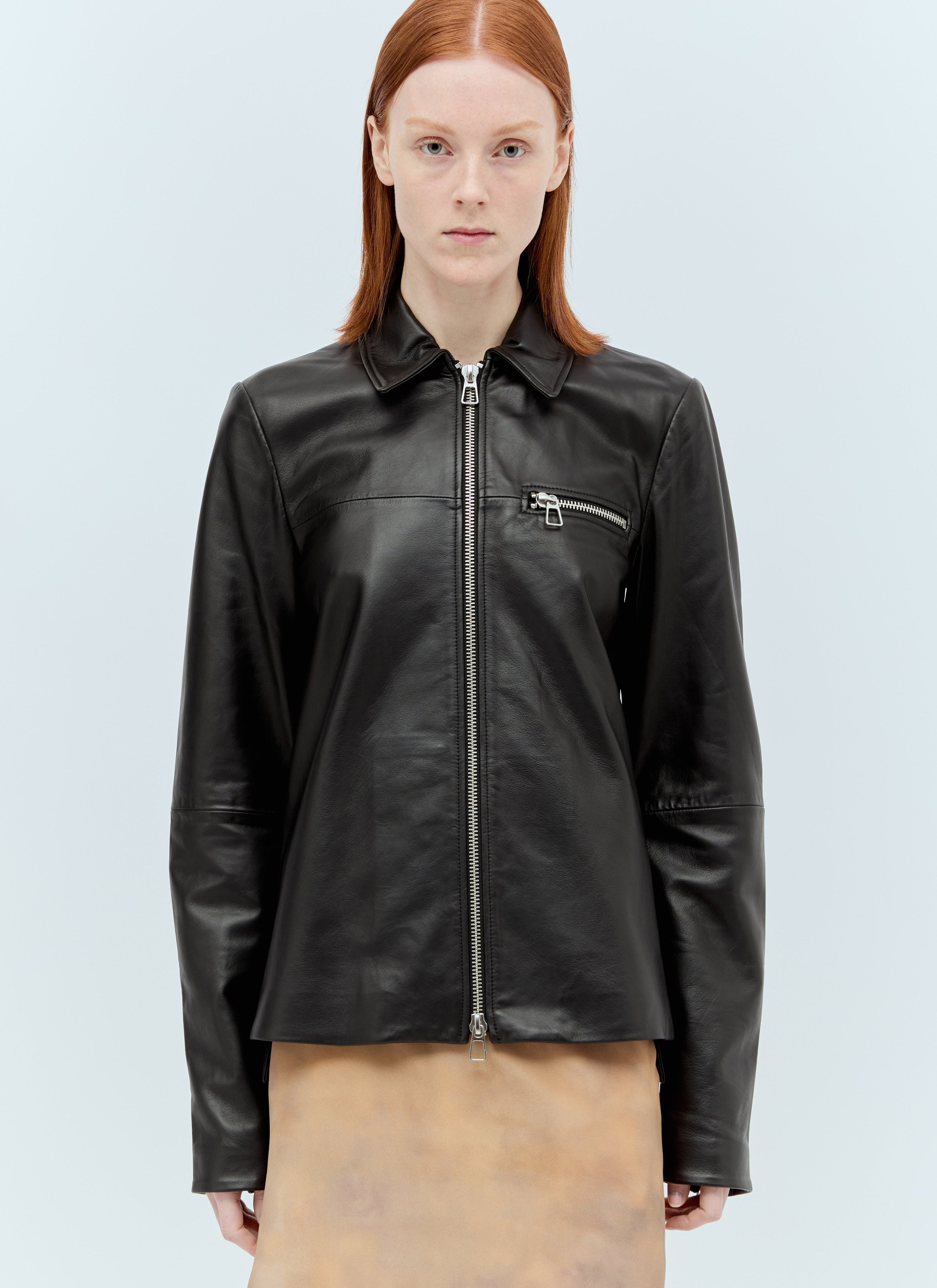 Sportmax Women Nappa Leather Jacket