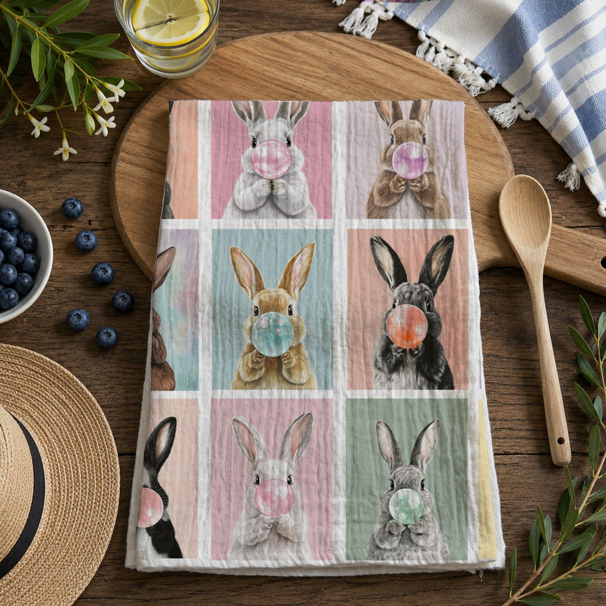 Bunny Bubbles Towel