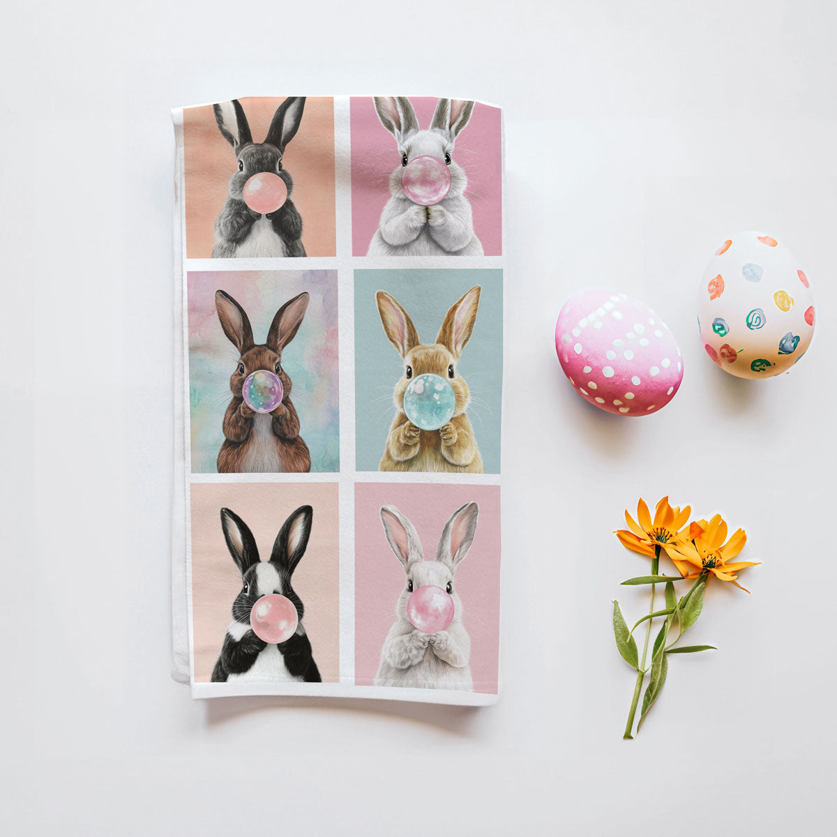 Bunny Bubbles Towel