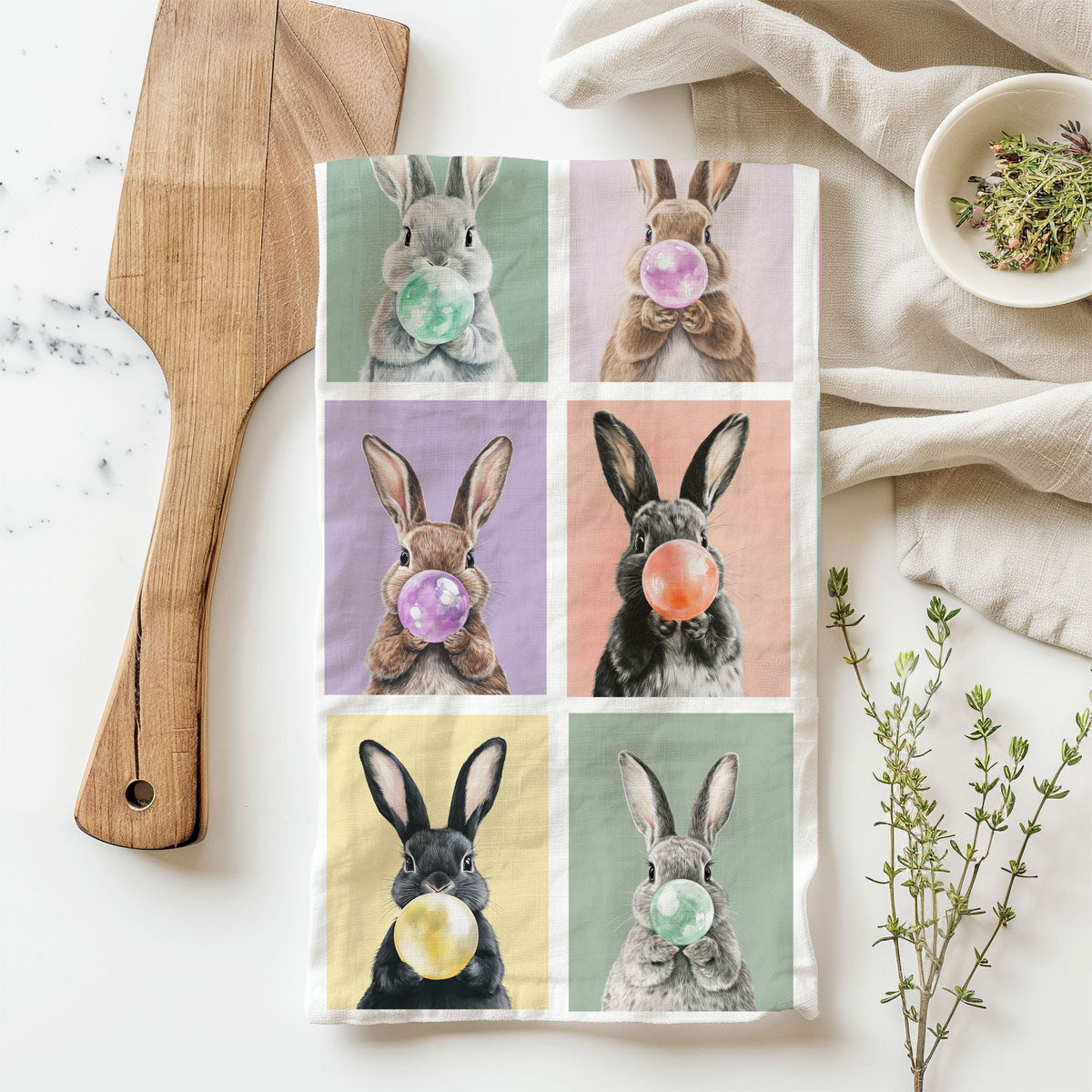 Bunny Bubbles Towel