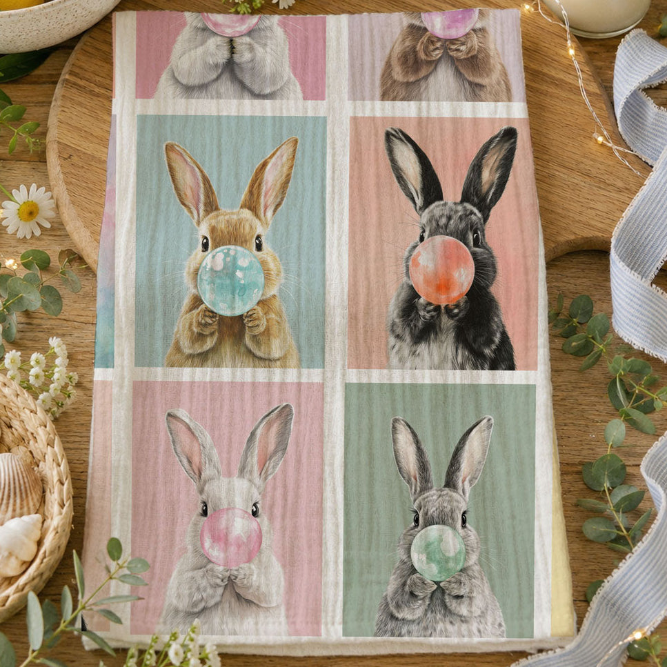 Bunny Bubbles Towel