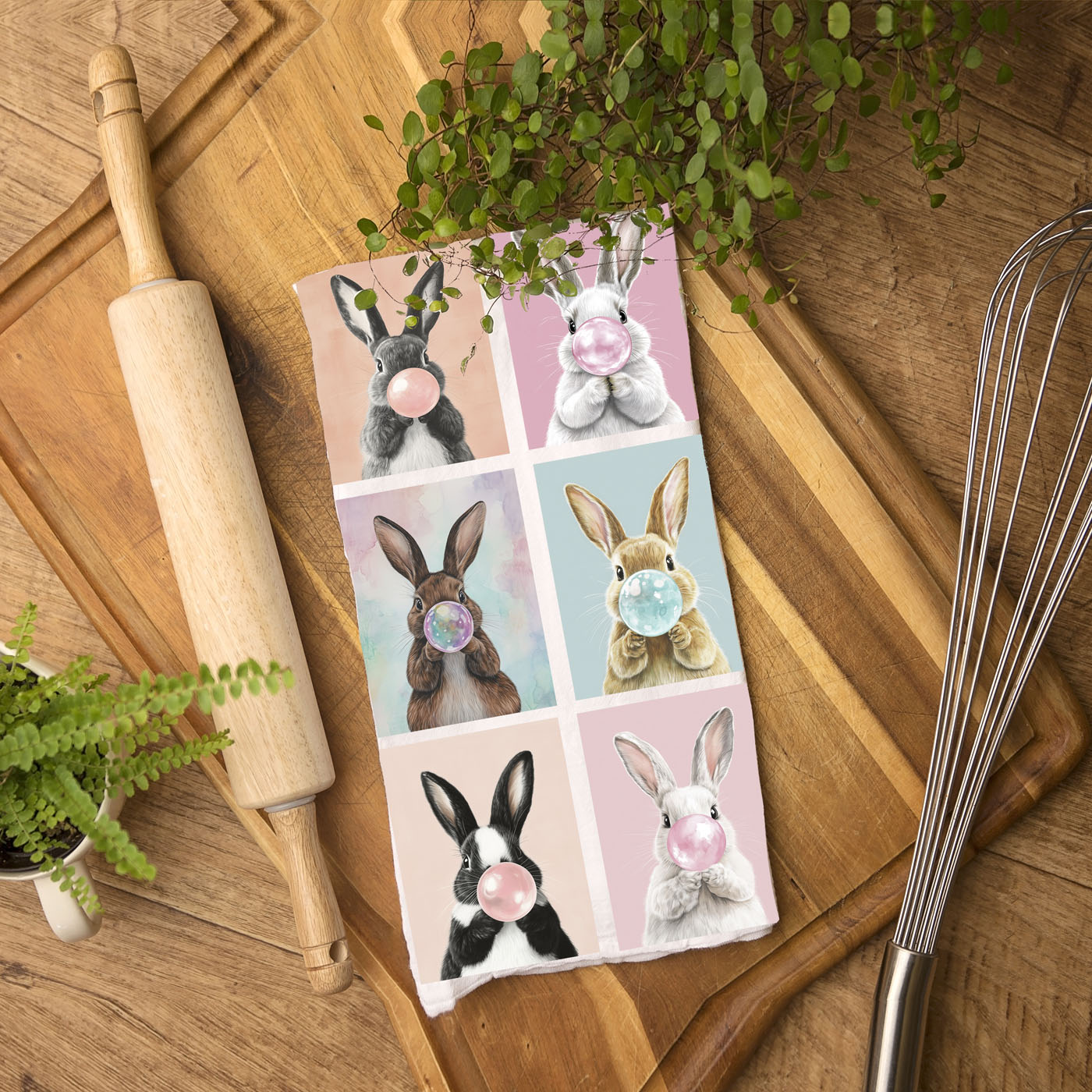 Bunny Bubbles Towel