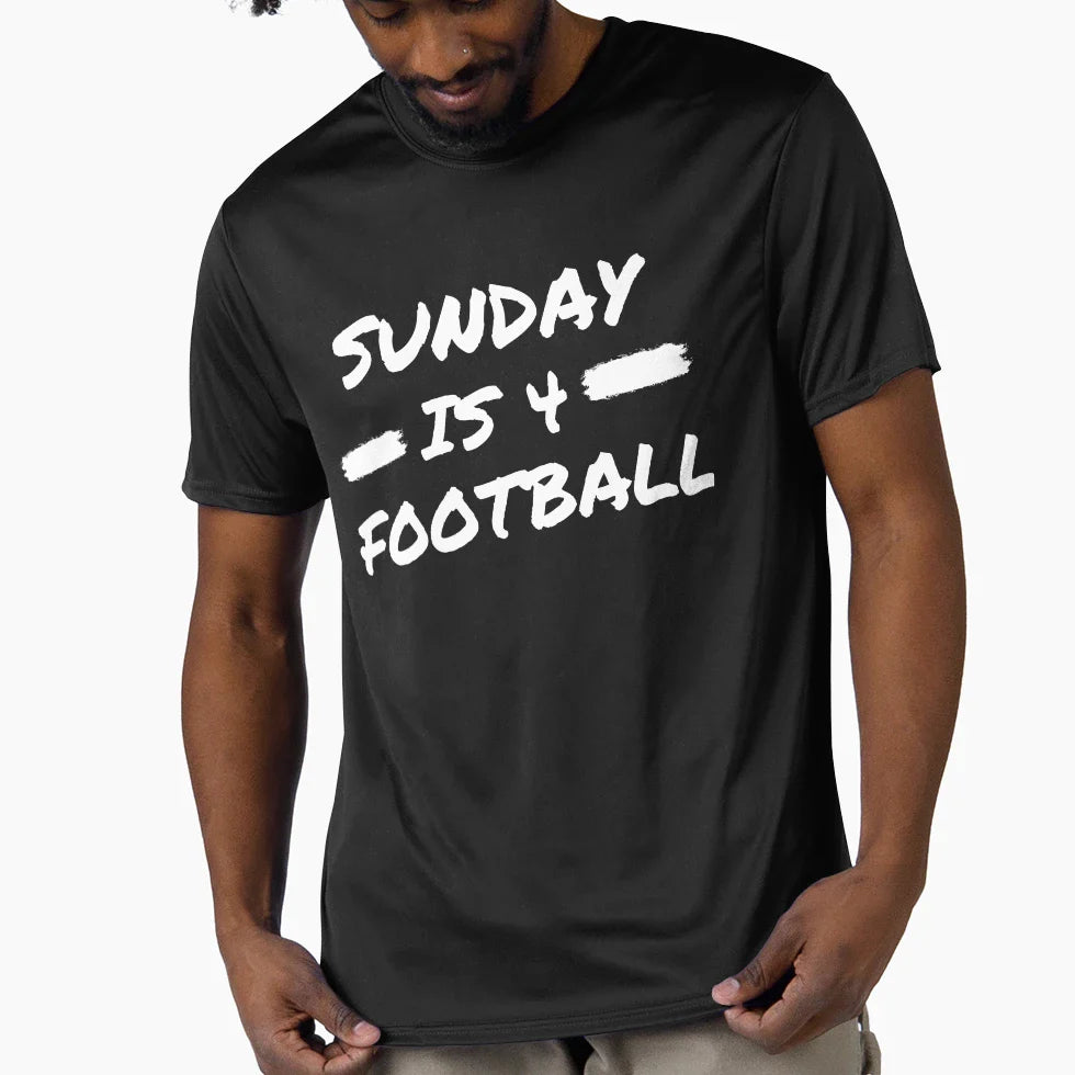 Sunday Is Football Gift Football T-Shirt - Casual Everyday Wear Unisex