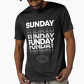 Sunday Funday Chicage Football T-Shirt - Custom Art Print Men Women
