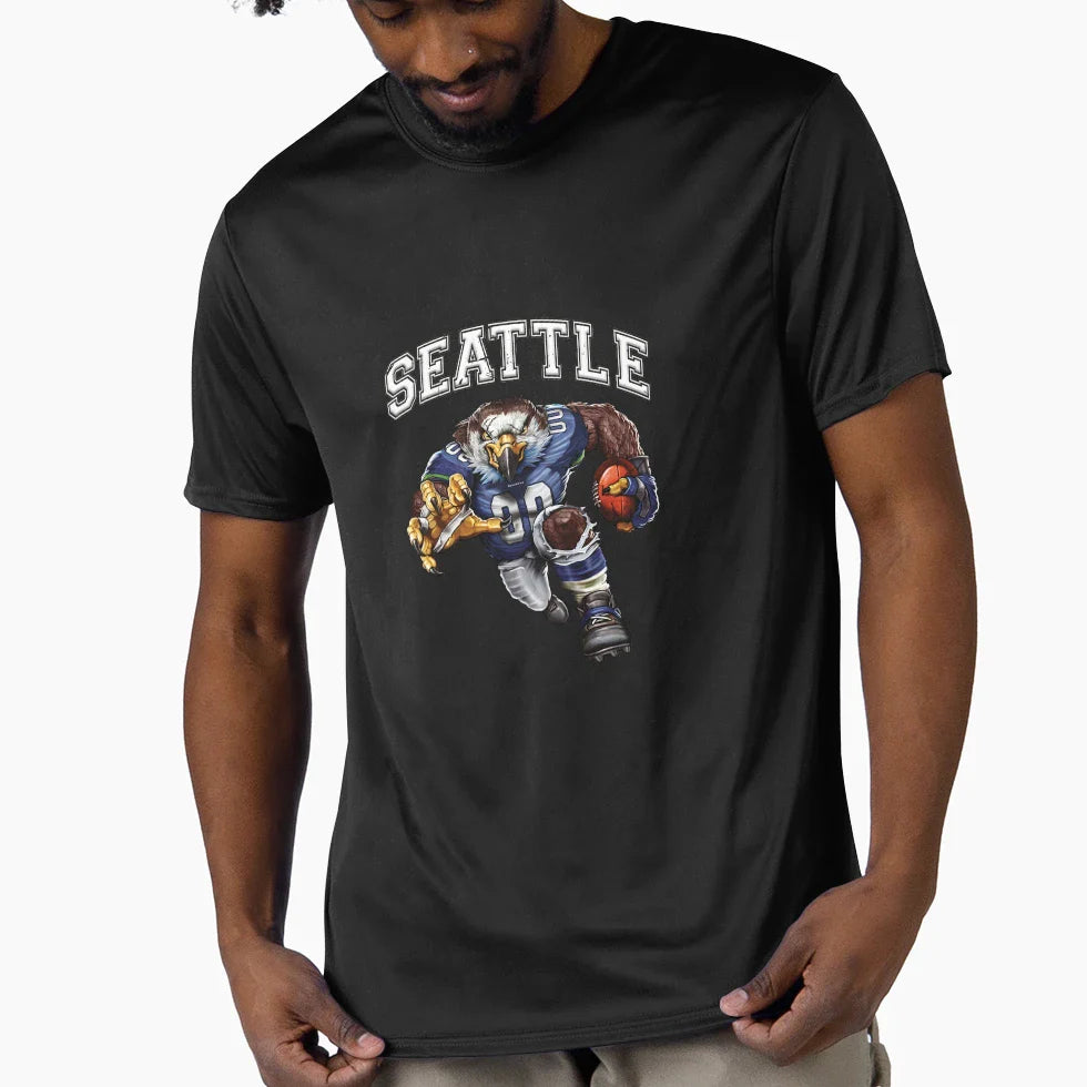 Seattle Football T-Shirt - Minimalist Print Men Women