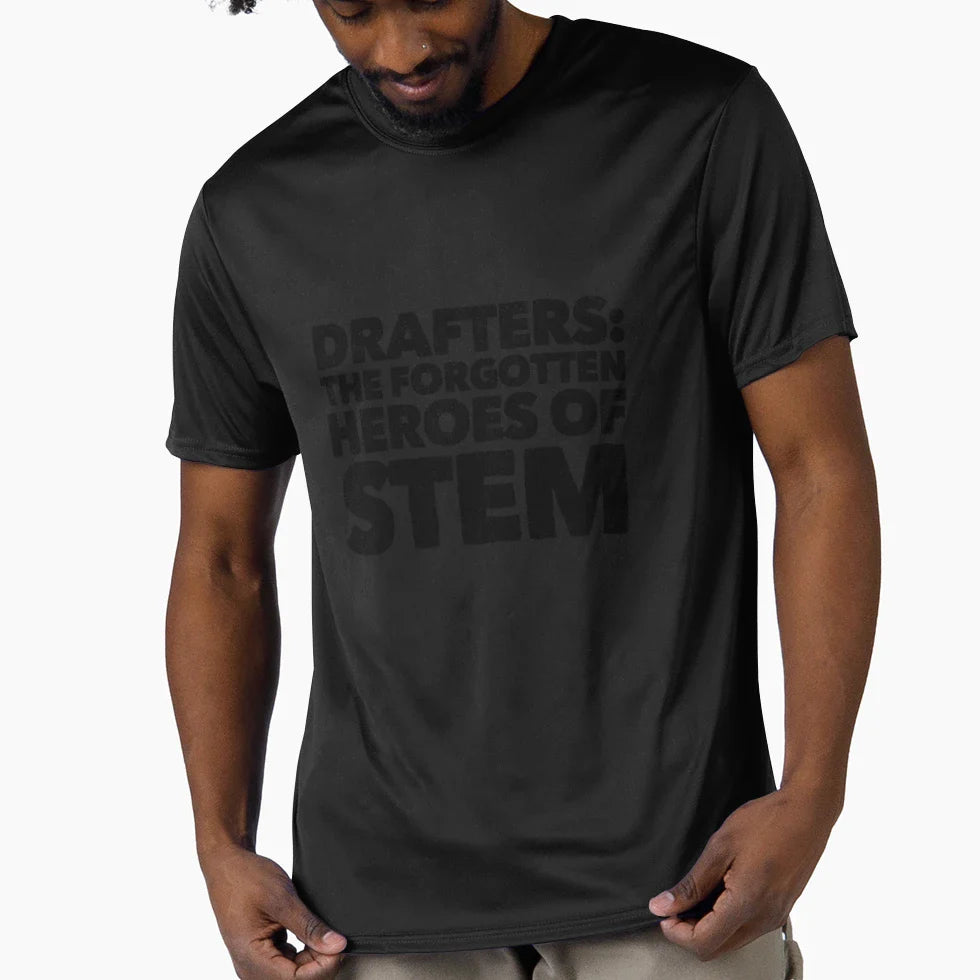 Drafters Forgotten Heroes Stem T-Shirt - Minimalist Print for Adults